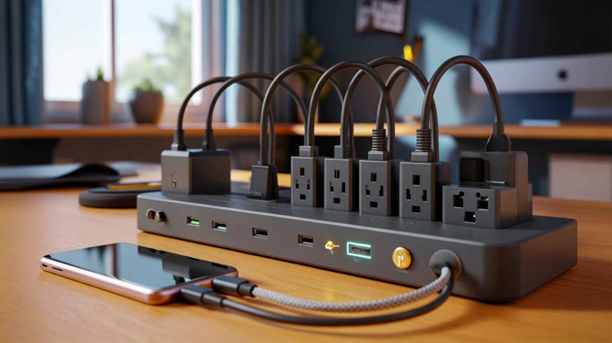 Aldi bietet eine Steckdosenleiste an, die keine Wünsche offen lässt