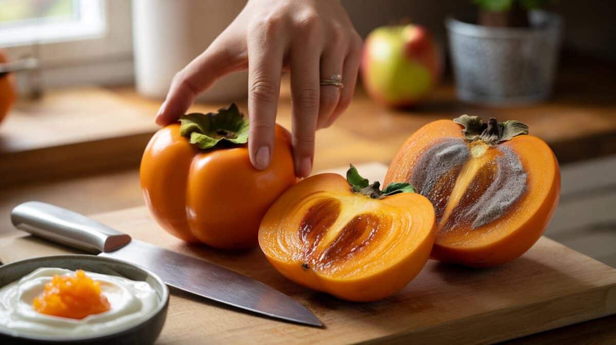 Dunkle Flecken auf der Kaki: In den Müll oder noch essbar?