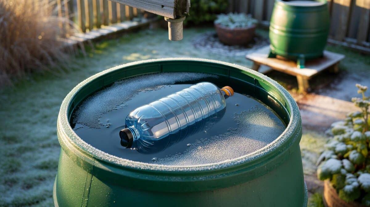 Einfacher Trick schützt die Regentonne vor Frostgefahren
