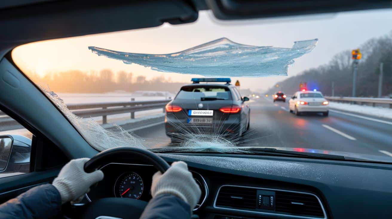 Eisplatte vom Autodach: Wer wirklich haftet, wenn es auf der Autobahn kracht