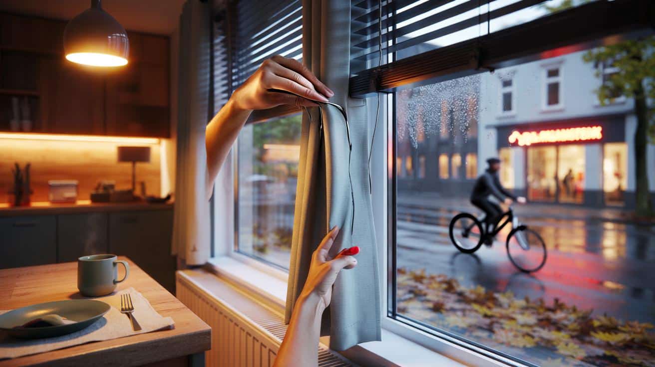 Experten raten: Lass zu Hause um 17:30 Uhr die Jalousien herunter und zieh die Vorhänge zu Hause zu