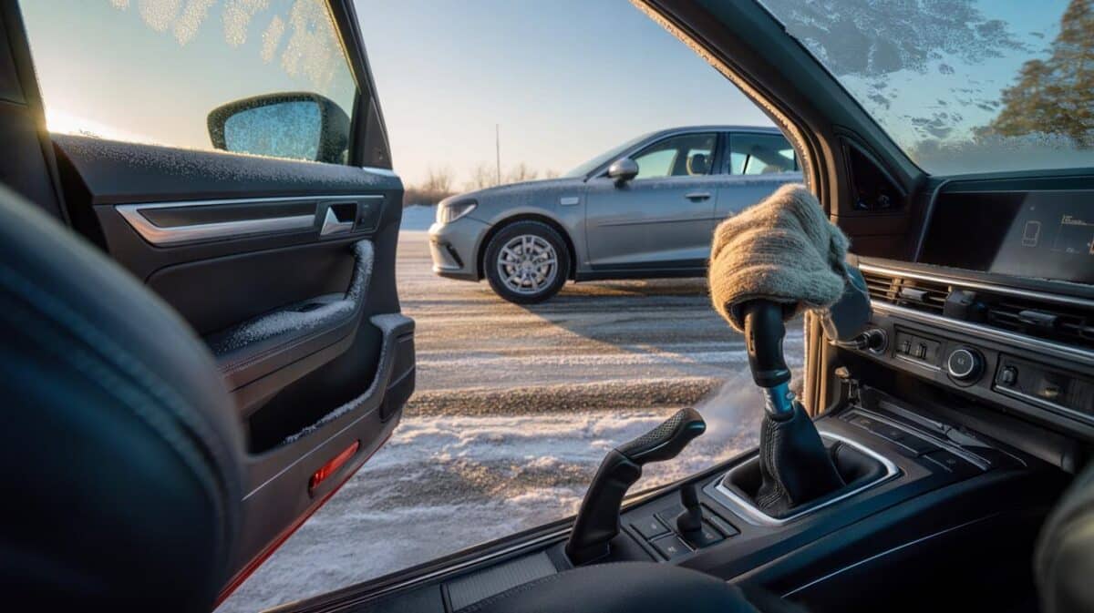 Festgefroren: Parken Sie im Winter immer im Gang – niemals mit der Handbremse