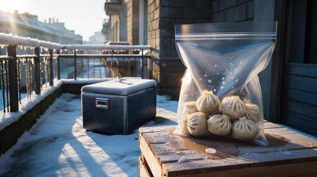 Gefrorene Lebensmittel draußen lagern? Warum Wintersonne trotzdem schadet