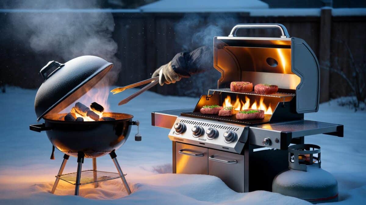 Grillen im Schnee? Warum Gas bei Minusgraden besser funktioniert als Kohle