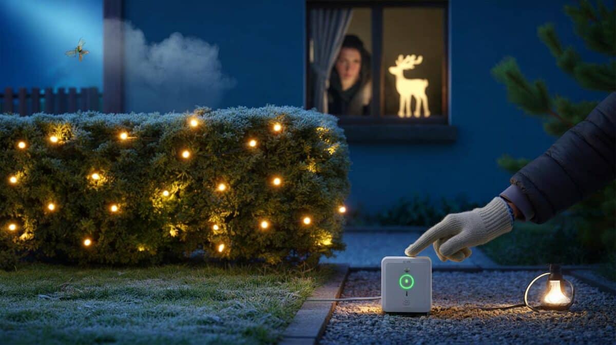 Lichterketten im Garten: Muss Weihnachtsbeleuchtung nachts ausgeschaltet werden?