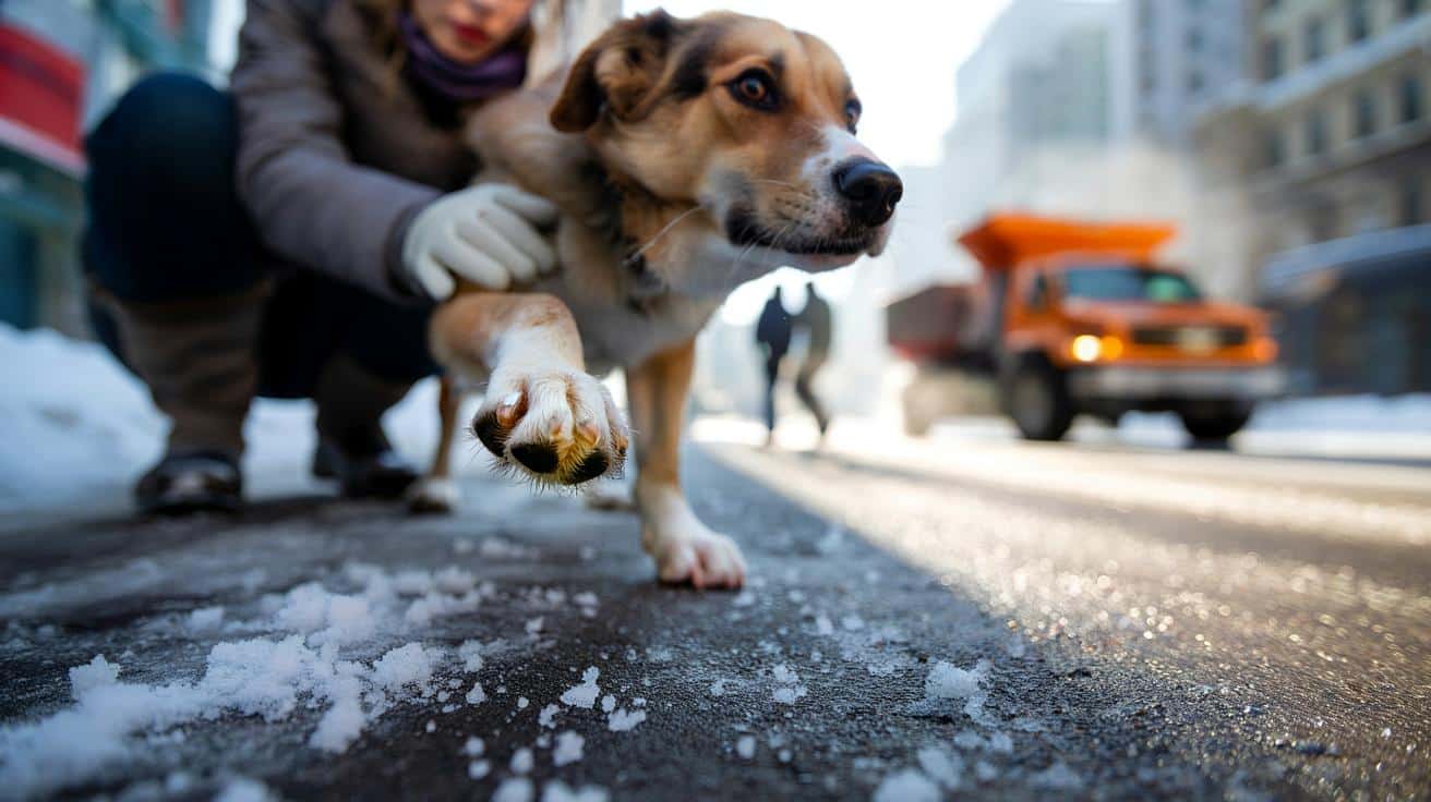 Qualvolle Schmerzen: Was Streusalz mit den Pfoten Ihres Hundes wirklich macht