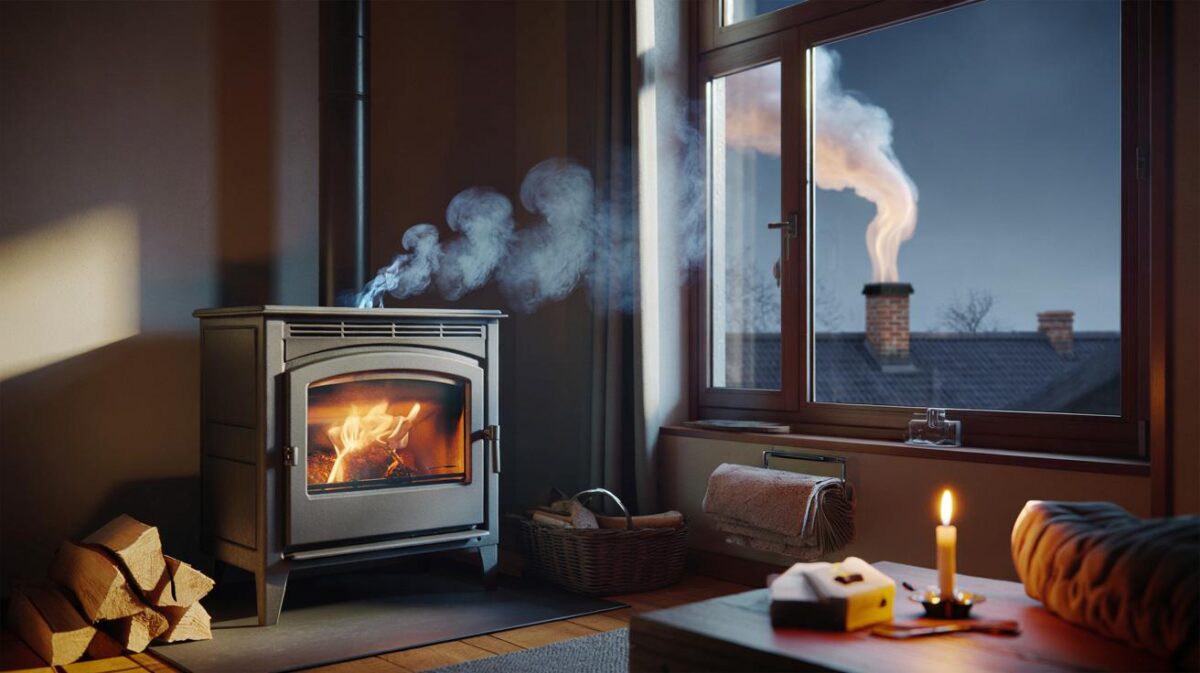 Rauch im Wohnzimmer? Wenn die Wetterlage den Kaminabzug blockiert