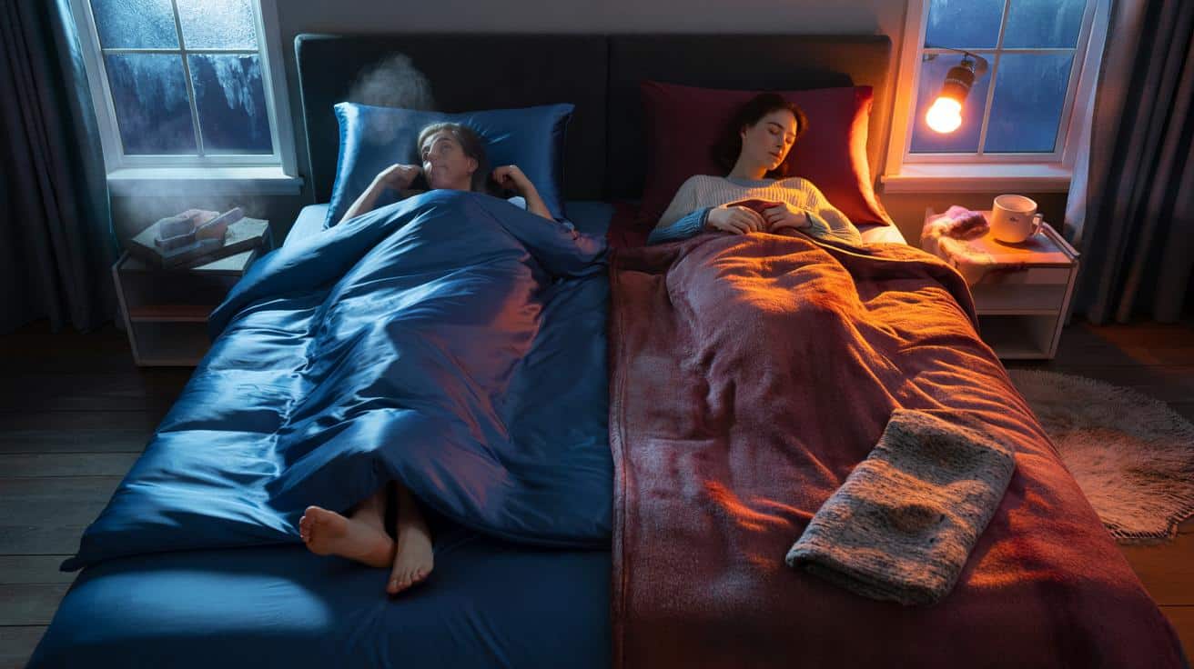 Satin oder Biber? Warum glatte Bettwäsche im Winter Körperwärme klaut