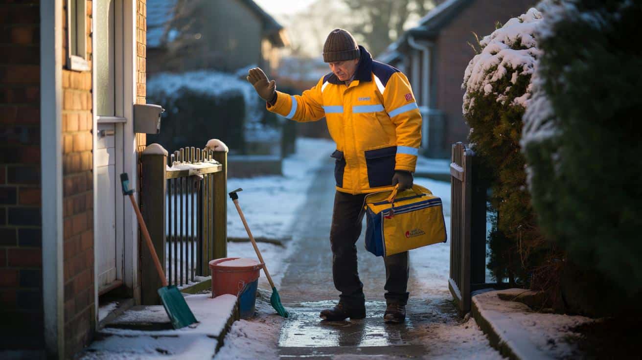 Schneefreier Weg? Darf der Postbote die Zustellung verweigern?