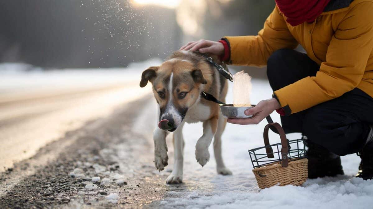 Schneegastritis beim Hund: Wie Sie Probleme durch Schneefressen erkennen