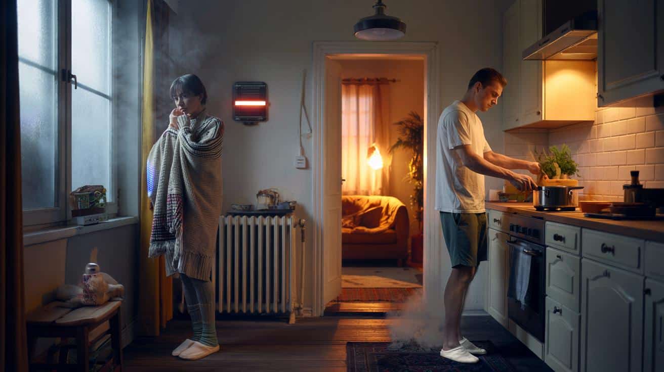 Streit um die Heizung? Warum sie 23 Grad braucht, wenn ihm bei 20 Grad warm ist