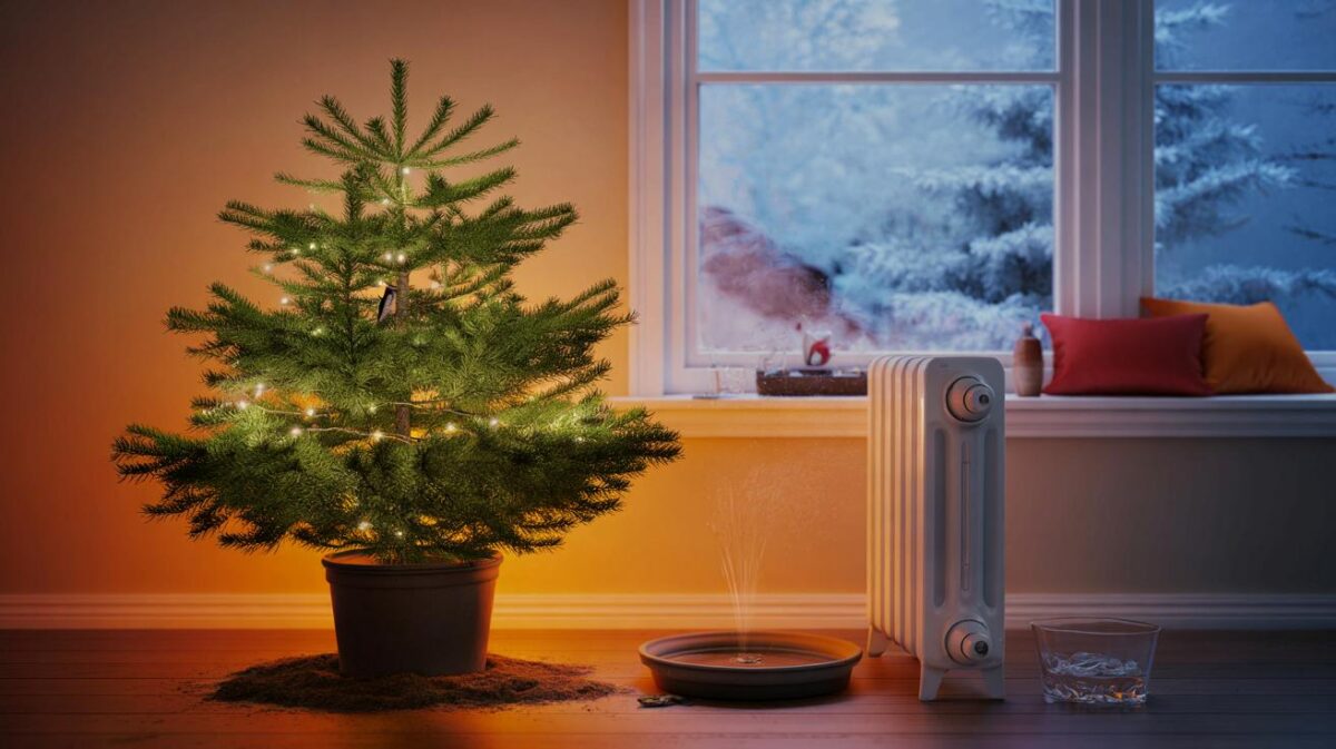 Tannenbaum im Topf? Warum er im warmen Wohnzimmer fast immer eingeht