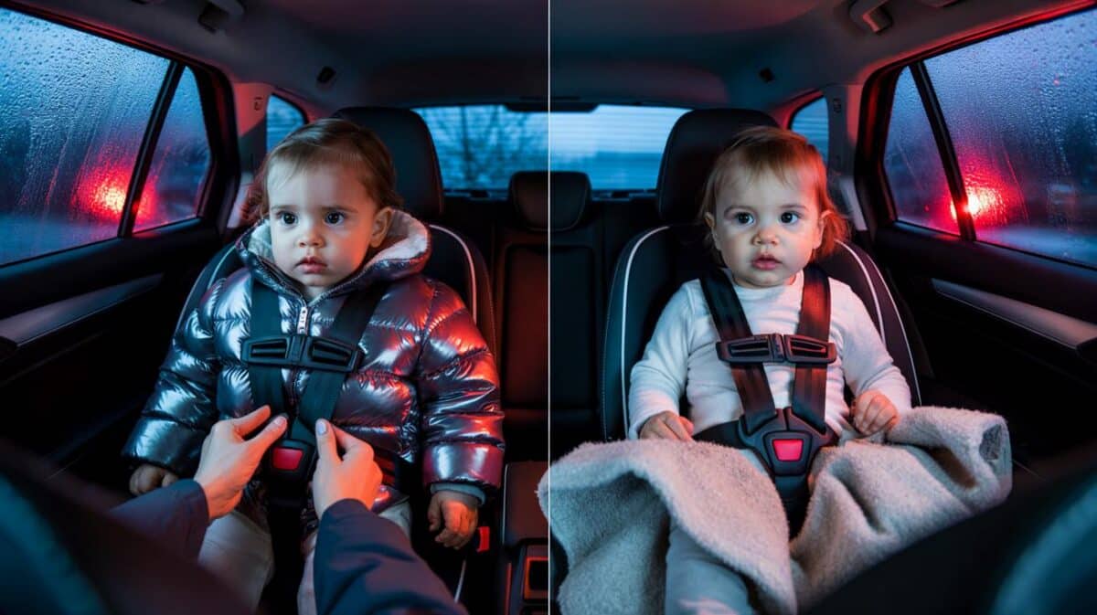 Tödliche Gurtlose: Warum Kinder im Winter niemals mit dicker Jacke im Sitz bleiben dürfen
